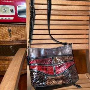 Naturalizer Multicolor Leather Crossbody Bag